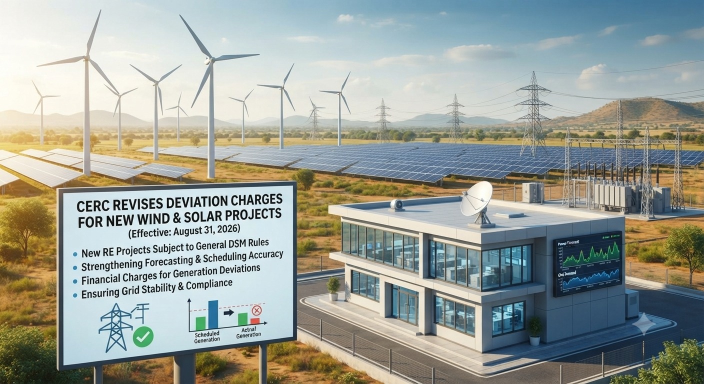 CERC Revises Deviation Charges for New Wind and Solar Projects