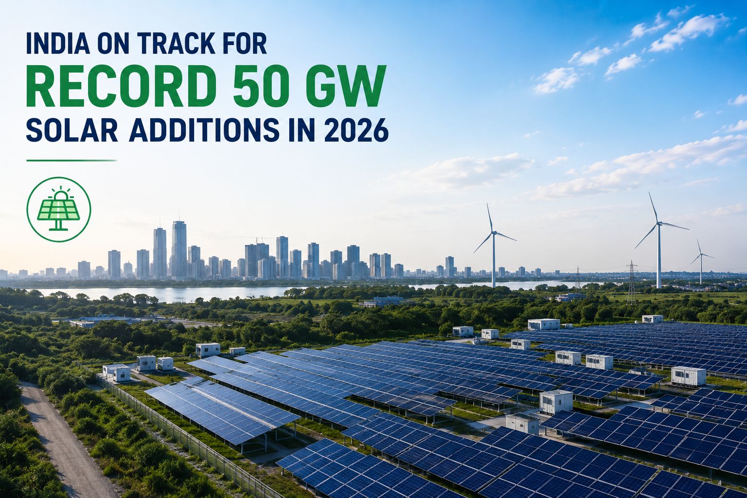 India Poised for Record 50 GW Solar Capacity Addition in 2026: Wood Mackenzie