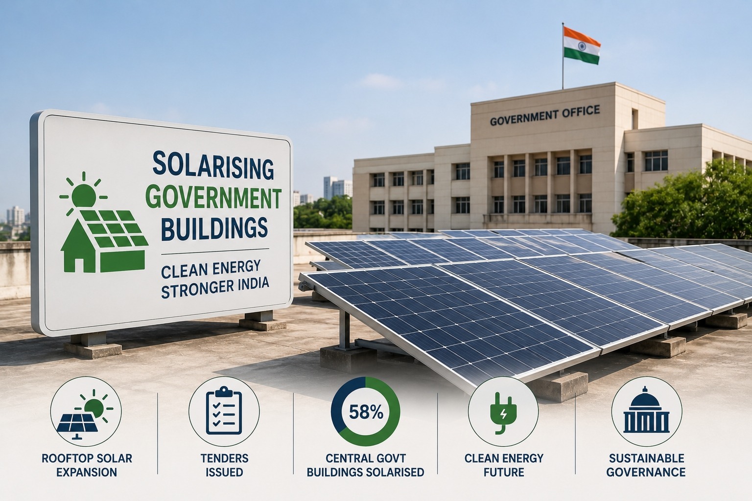 India’s Government Building Solarisation Plan Faces Implementation Challenges