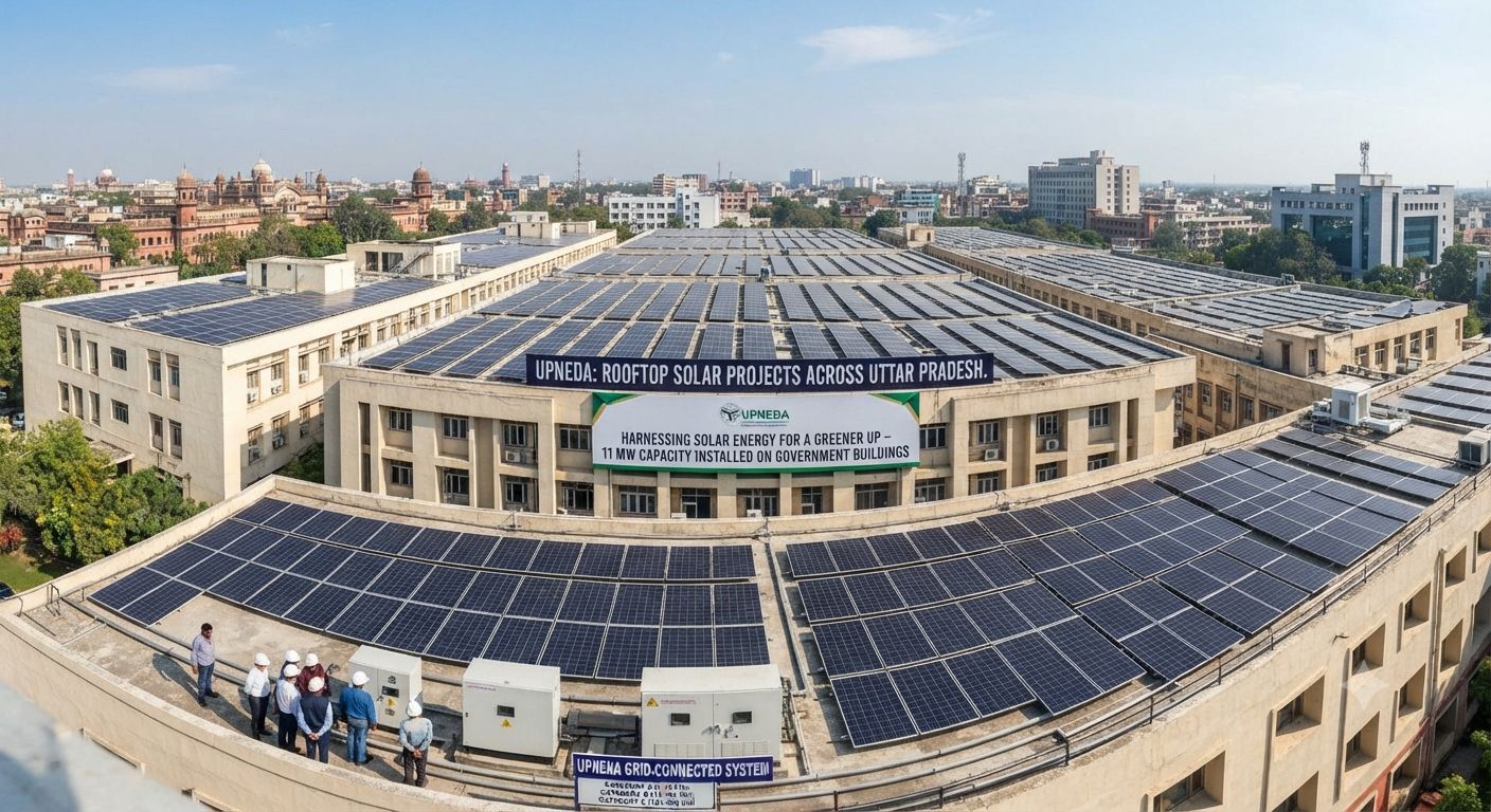 UPNEDA Invites Bids for 11 MW Rooftop Solar Projects at Government Buildings Across Uttar Pradesh
