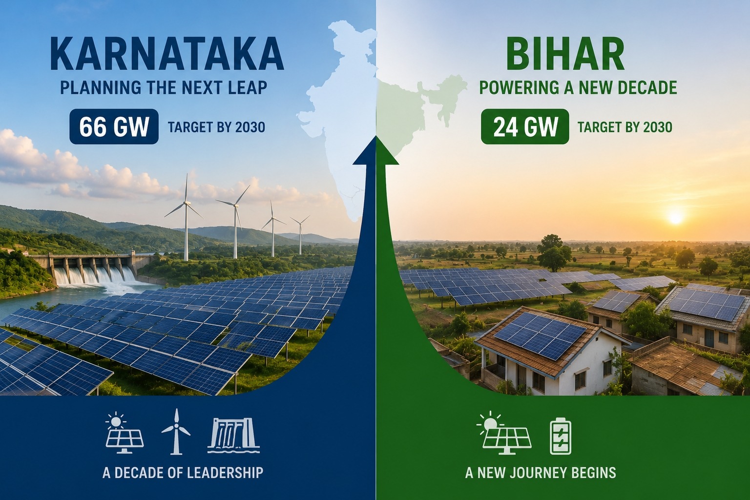 Bihar Enters India’s Solar Decade as Karnataka Plans Its Next Renewable-Energy Leap